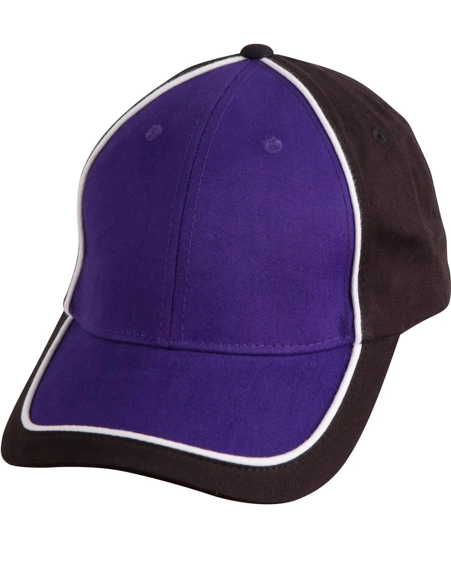 Arena Two Tone Cap Ch78 Active Wear Winning Spirit Black/White/Purple One size